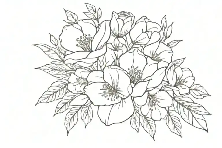 Birth Flower Bouquet