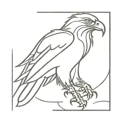 Arabic Calligraphy Eagle