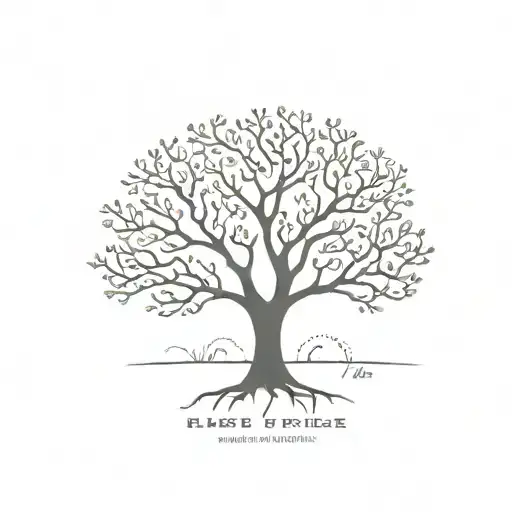 Life Tree With Branches Made Out Of Birth Dates Of My Mum Dad And Brother