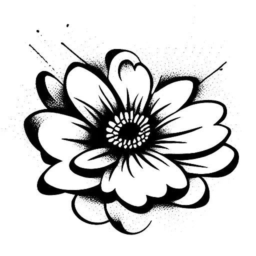 Bouquet Of Flowers With A Cosmo Flower A Daisy Flower Rose Flower Waterlily Flower