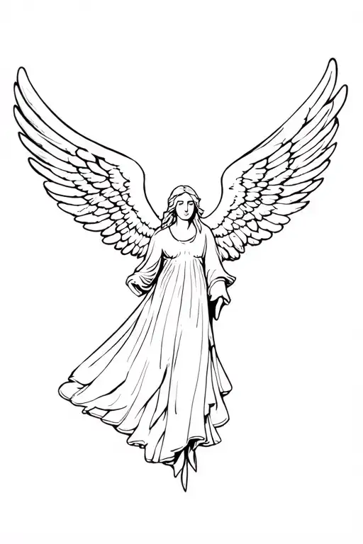 Angel Rising For A Passed Loved One With Military Refrences