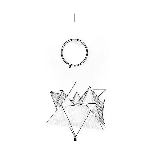 A Circular Light In A Dark Room