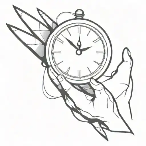 Clock Hands Shaped Like Knives