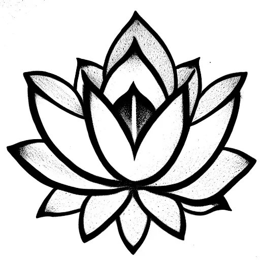 Small Half Opened Lotus To Fit On The Front Of My Right Shoulder Near My Collarbone
