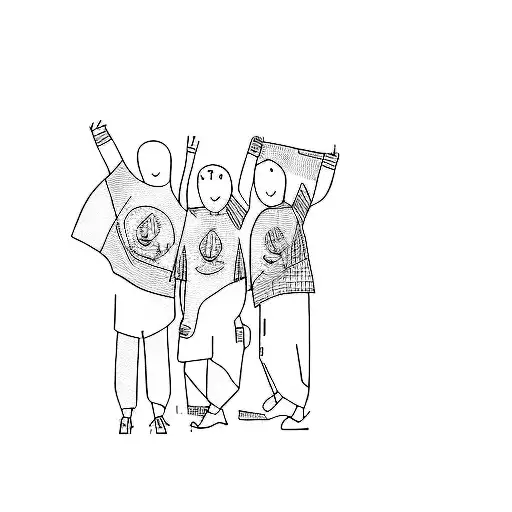 A Group Of People In T - Shirts