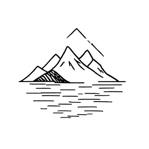Water And Mountain Simple
