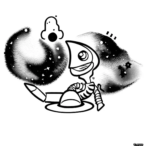 Toy Story Aliens And Watercolor Galaxy