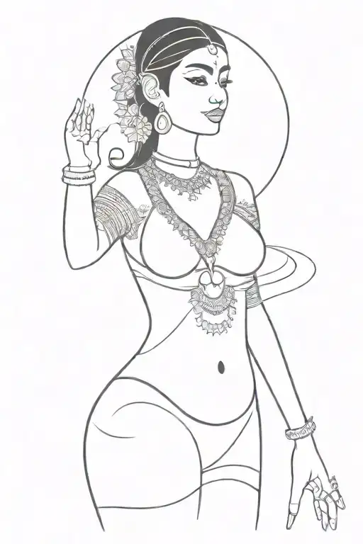 Indian Goddesses Standing