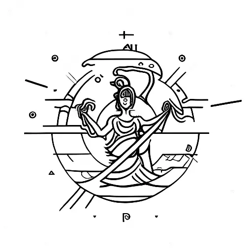 Atlas As A Women Who Carries The World On Her Shoulders