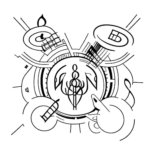 Incorporate Symbols From Modern Family Into A Minimalist Tattoo Inspired By Music