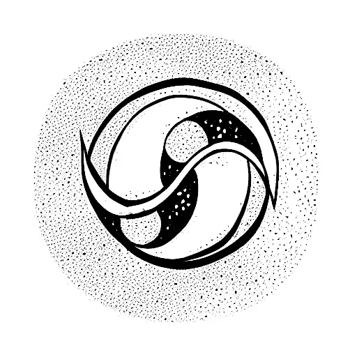 Infinity Symbol With Moon And Sun