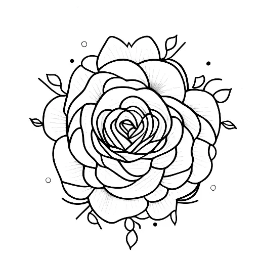 Floral With Red Accents