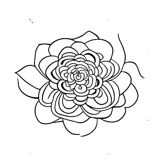 Violet Flower With Semicolon