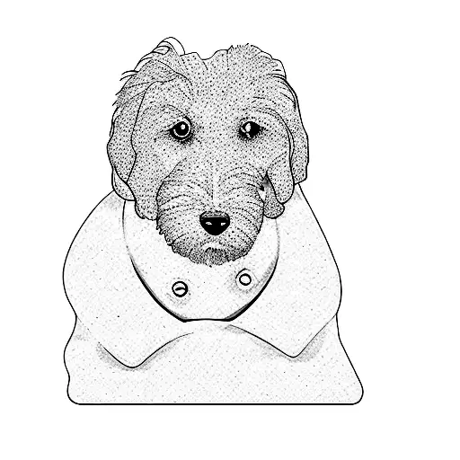 A Dog Outline Doodle