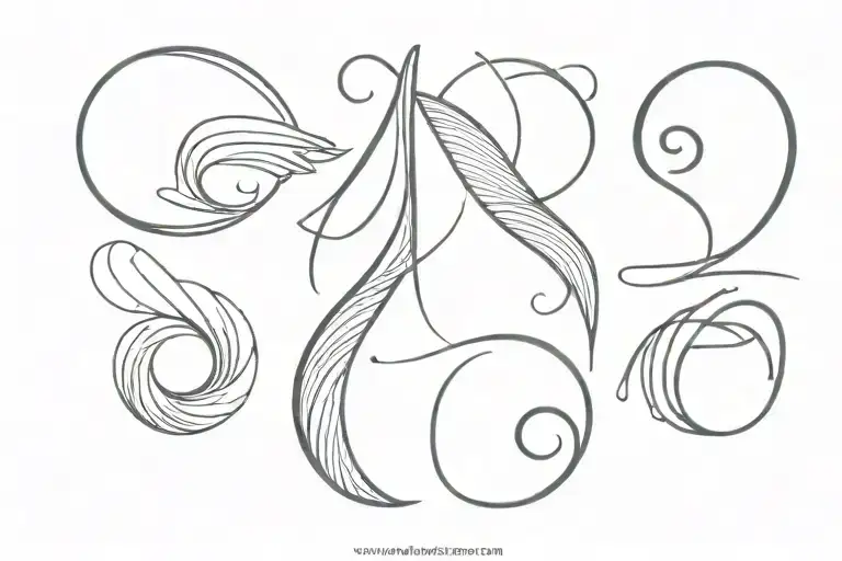 Wave And Roman Numerals