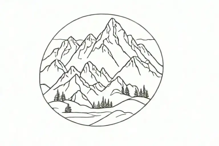 Colorado Springs Mountain Range