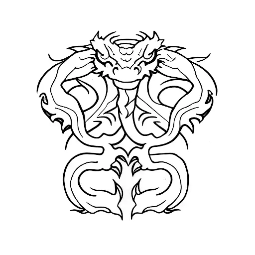 Dragon That Wraps Around Leg