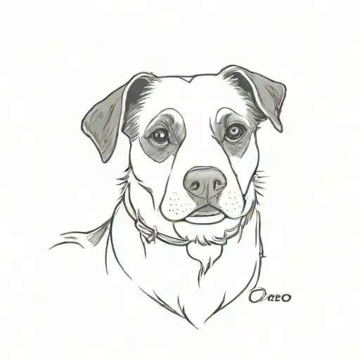 Memorial For Family Dog Oreo