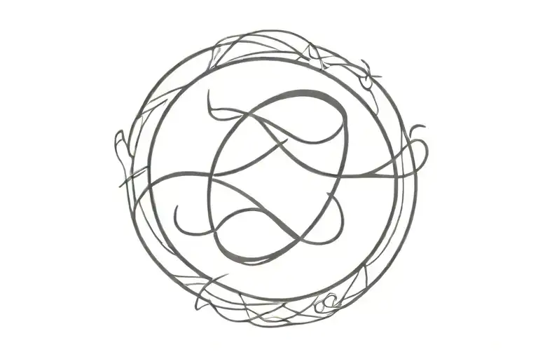 Infinity Symbal Black Love You More Than