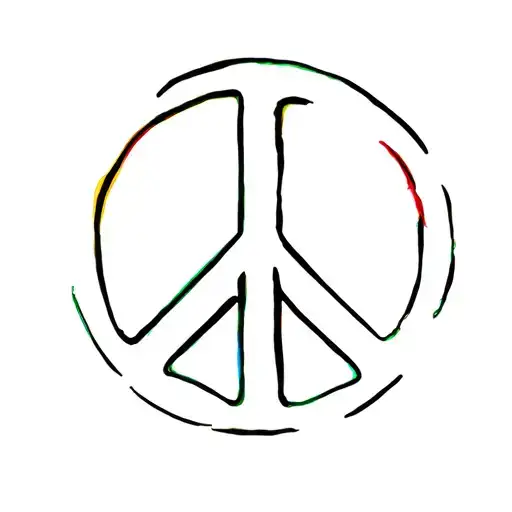Peace And Love Reggae Symbol