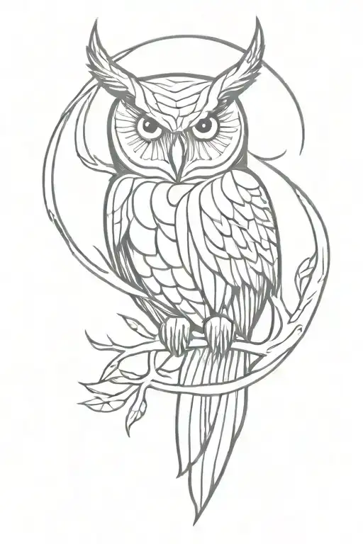 Owl And Dragon