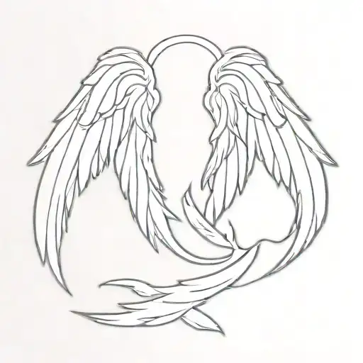 Motorcycle Angel Wings