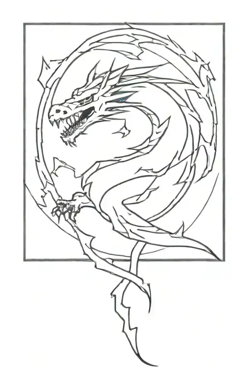 Lightning Bolt In Form Of A Dragon