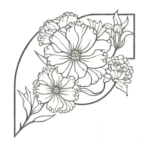 Carnation Flower And Daisy Bouquet