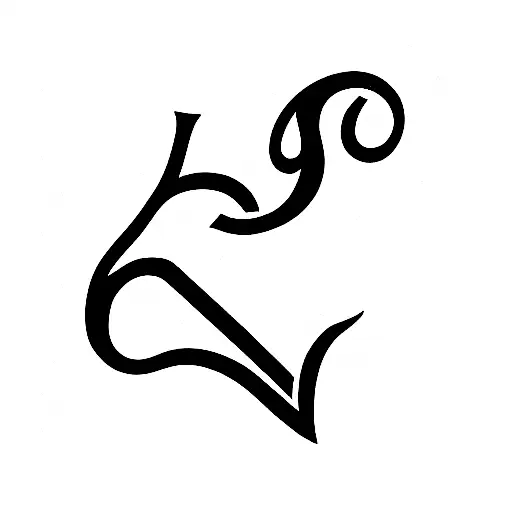 L And J Initial With Heart In Between