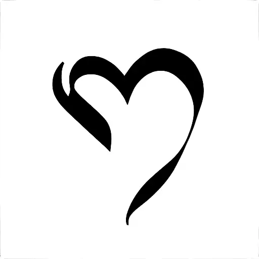 L And J Initial With Heart