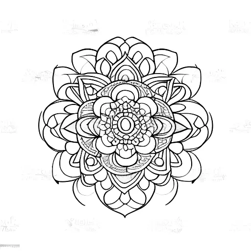 Hawaiian Flowers And Mandala