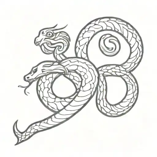 Om Namath Shivay In Snake Form