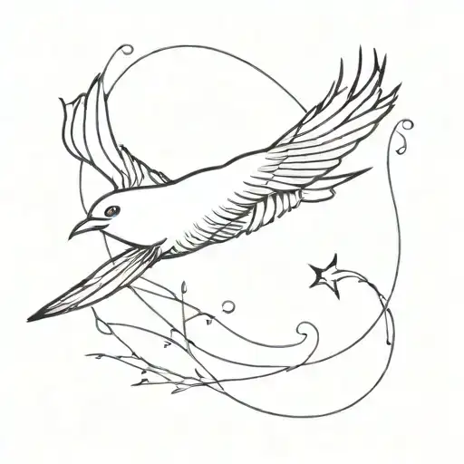A Bird Flying