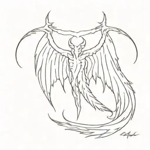 Demon Wing On The Back