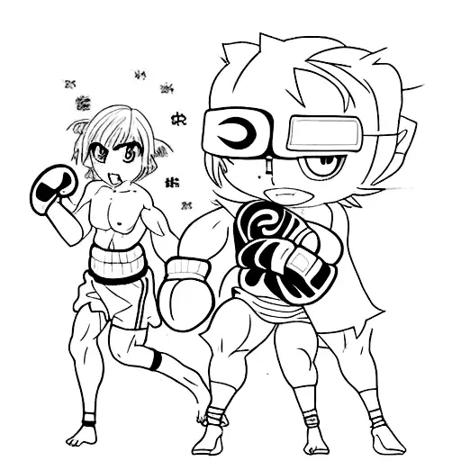 Incorporate A Boxing Ring With Anime Elements