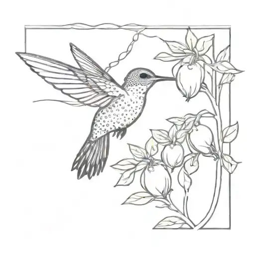 Hummingbird And Pears Comb