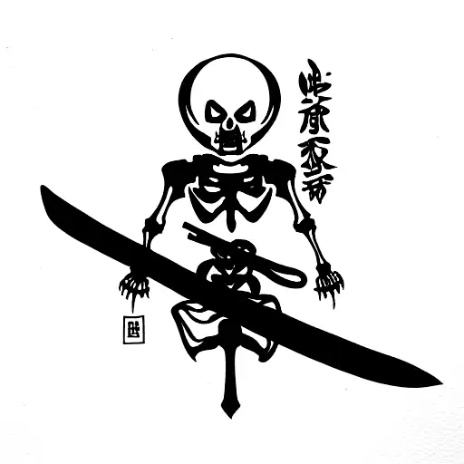 Skeleton Ronin With Katana
