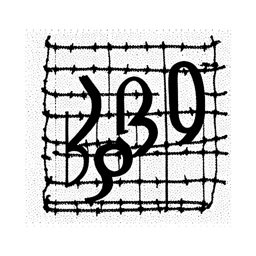 Roman Style Numbers 2023 Made Of Barbed Wire