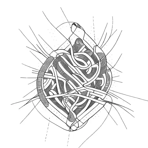 Mountain Biker Riding Squiggly Line That Looks Like Brachial Plexus Tattooed On Left Arm