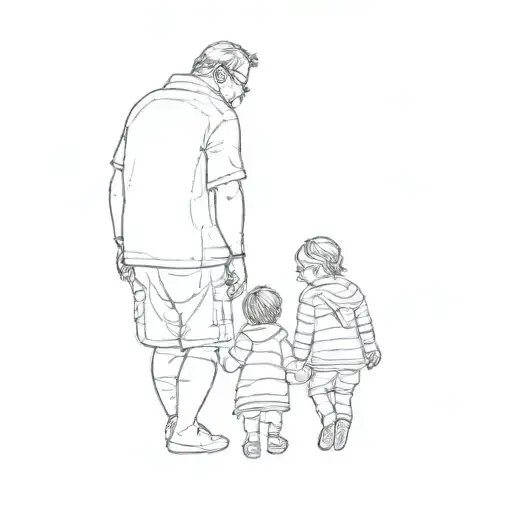 A Father And His Children