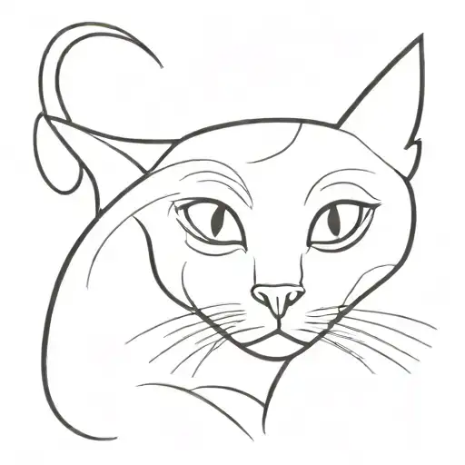 A Phoniex And A Black Cat