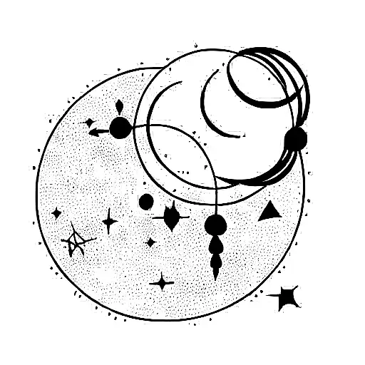 Scorpio Constellation With Full Moon Mars And Pluto