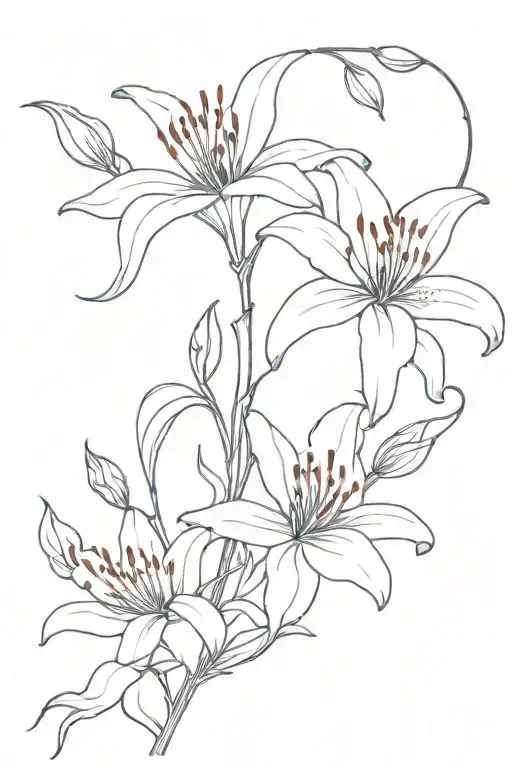 Red Spider Lily With Koi