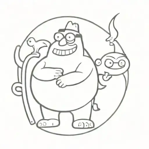 Family Guy Monsters As The Card Club Badge