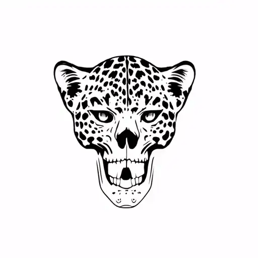 Leopard And Skull