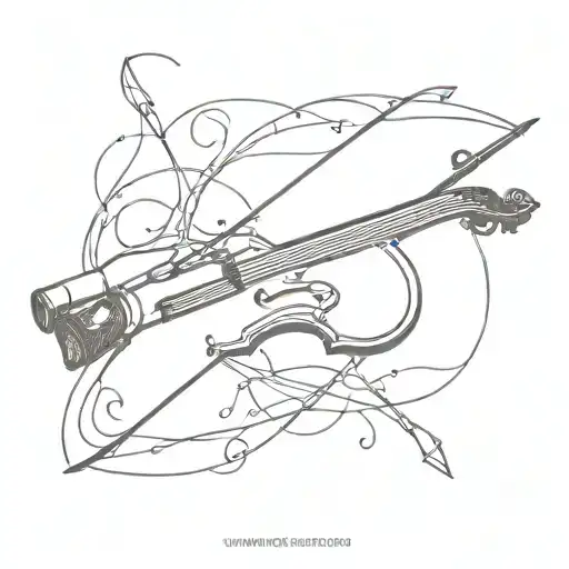 Violin Bow And Arrow Weapon