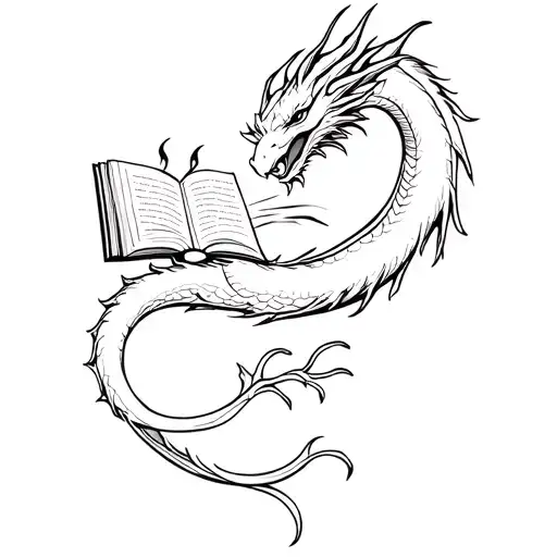Simple Dragon Protecting Book