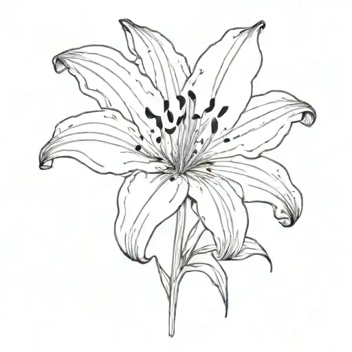 Single Lily Flower