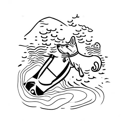 Scuba Diver Emerges From Cave With Pet Dog