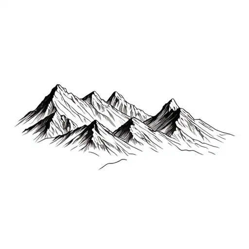 A Mountain Range In Spain